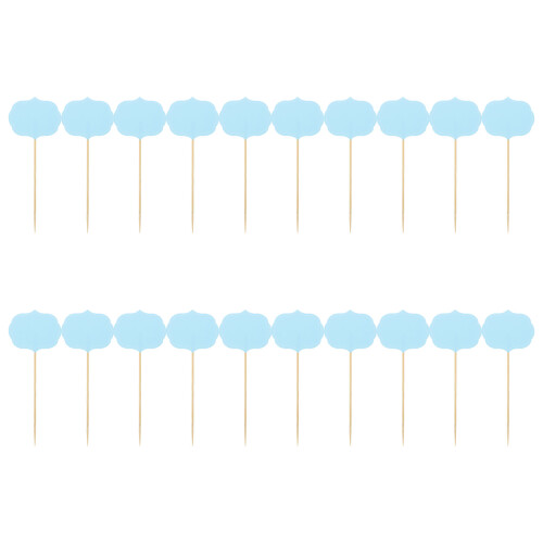 72Pcs Writable Food Tags for Buffet Table Sky- Markers