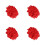 1200Pièces Décorations DIY Romance Rouge Confettis Cœur En Polyester 1