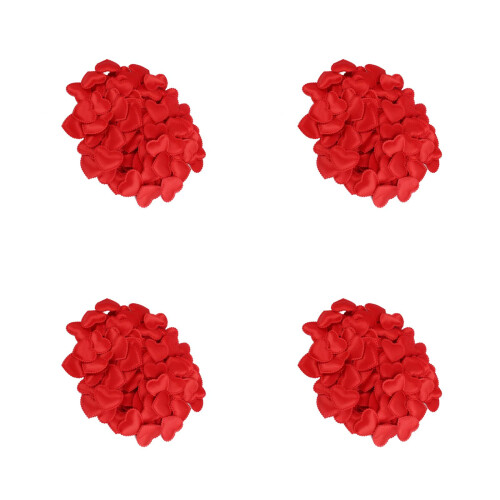 1200Pièces Décorations DIY Romance Rouge Confettis Cœur En Polyester
