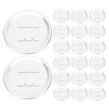 40Pcs Tinplate Mason Jar Replacement Lids Leakproof Silver Can Covers