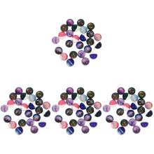 100Pcs Portable Assorted Color Elastic Bouncy Balls Toy for Kids