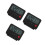 3Pcs Portable Ultrathin Black Digital Display Bedside Alarm Clock 1