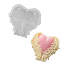 Moule en Silicone polyvalent en forme d'aile de cœur, pour la