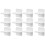 12Pcs Punch-Free White Shelf Support Brackets Self-Adhesive Shelf Pegs 1