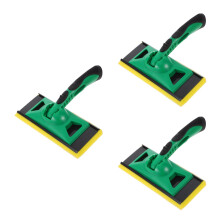 3Pcs Versatile Green Paint Brushes Flat Pad for Floor Wall Painting