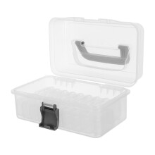 Transparent Plastic Storage Bins for Small Parts and Beads