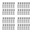 48Pcs Car Air Filter Housing Metal Clips Silver Durable Replacement 1