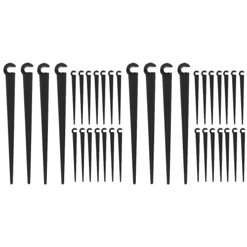 100Pcs Strong ABS Garden Irrigation Stakes for Stable Drip Watering