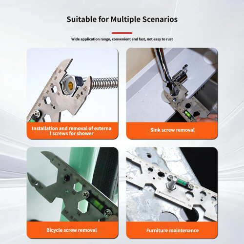 Multifunctional Faucet Wrenches Tool Basin Wrenches-4 thick 2