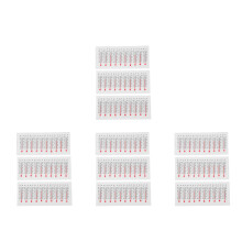 120Pcs Miniature Glass Thermometers Multi-Color for Home Office Decor