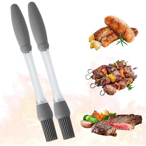 2PCS Silicone Oil Brush Basting Pastry Brush for Grilling BBQ Baking