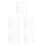 500Pcs Pointed Tip Eyelid Tape Tools White Plastic Double Eyelid Forks 1