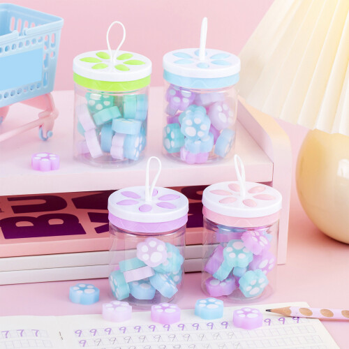 Paquet de gommes compactes adorables en forme de petite forme, 1