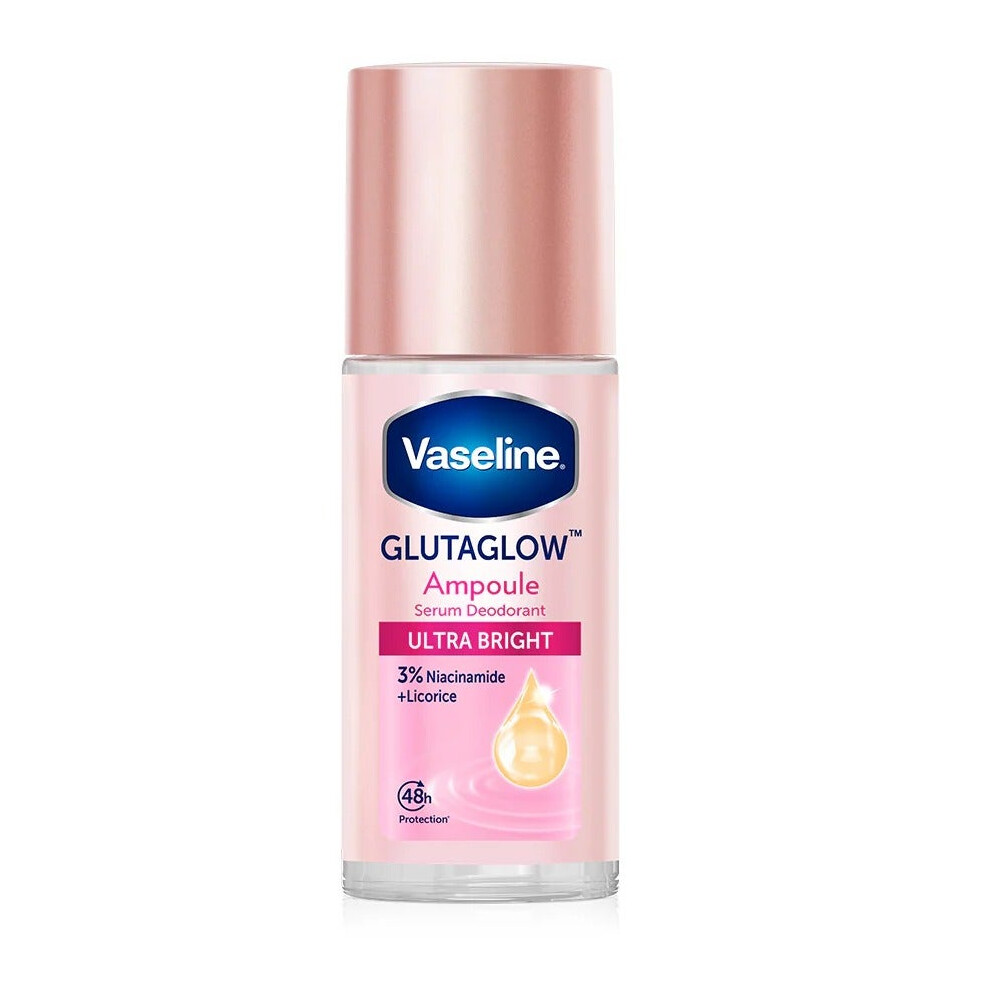 Vaseline GLUTAGLOW Ultra-Bright Ampoule Serum Deodorant | Anti-Perspirant with 48H Protection | Odor Control -  45ml