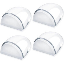 Doorstops, [pack Of 4] Transparent Doorstops And Stoppers Adhesive Door Stopper