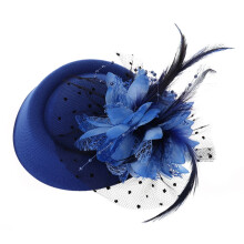 Bijou de tête pour femme avec voile et fleur