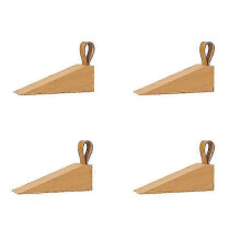 Solid Wood Door Stopper 4cm Heightened Nordic Style Trumpet Design