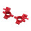 10537 Aluminium-Frontlenkbecher 2 Stück Rot 1/10 RC 1