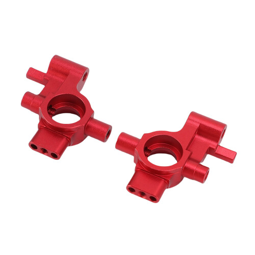 10537 Aluminium-Frontlenkbecher 2 Stück Rot 1/10 RC