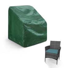 KEPLIN Polyethylene Garden Chair Waterproof Cover with UV Protection, 107x68x61cm, 90 GSM, Green
