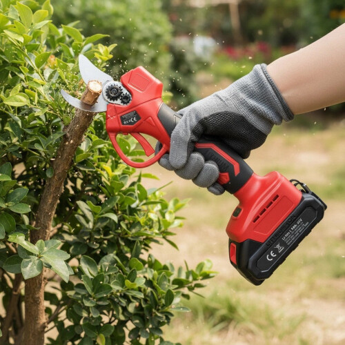 Akku-Gartenschere 21V, 30mm Schnittbreite, 2 Akkus 1