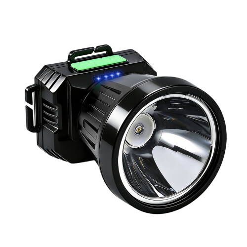 Linterna frontal LED recargable, superbrillante e impermeable (1 unidad)