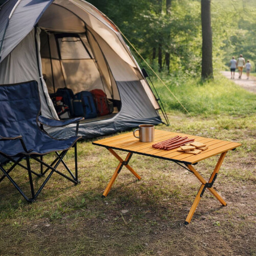 Klappbarer Campingtisch 90x60 cm mit Tragetasche 2
