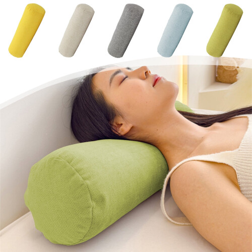Cotton Linen Neck Roll Pillowcase Round Cylindrical 1 Pack