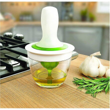 Oil Bottle Barbecue Brush Turkey Baster Pastry Brush Set with Thick Glass Bowl Silicone Oil Dispenser for BBQ Baking Grilling