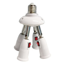 LED foglalat E27-es foglalat, 2-5 állású elosztó