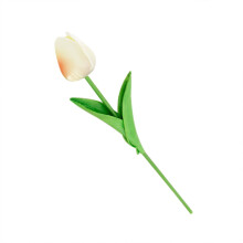 Künstliche Tulpen zum Valentinstag, PU-Leder, griffig, 1 Stück