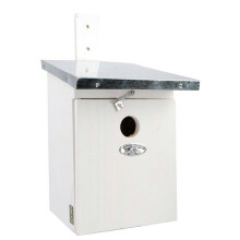 Vogelhuisje - ESSCHERT DESIGN - NK40W - Wit - Ingangsopening 32 mm - FSC Den 33x21x17 cm