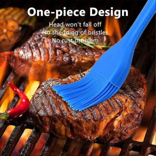 Silicone Basting Pastry Brush Set 2 Pack Heat Resistant Spread Oil 2