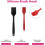 Silicone Basting Pastry Brush Set 2 Pack Heat Resistant Spread Oil 4