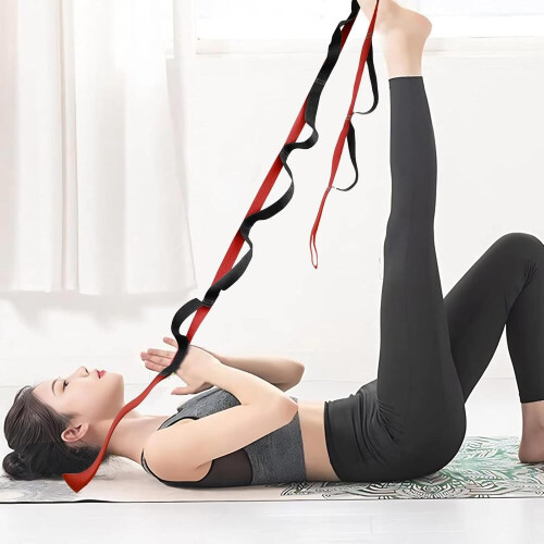 10 θηλιές γιόγκα stretching ιμάντα μη ελαστική γυμναστικής για φυσικοθεραπεία