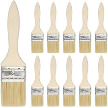 15 Pcs BBQ Brush Set, Heat Resistant Brushes, Wooden Kitchen Brushes, Natural Bristle Pastry Brushes