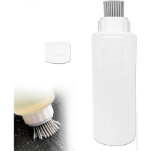 Silicone Basting Brush with 12oz Sauce Bottle, All-in-One Silicone Pastry Brush, BPA-Free Oil Dispenser, Easy Squeeze Flow for Grilling BBQ, Baking, C