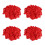 1200Pcs Red Polyester Heart Confetti for Wedding and Anniversary Decor 3