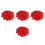 1200Pcs Red Polyester Heart Confetti for Wedding and Anniversary Decor 4