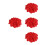 1200Pcs Red Polyester Heart Confetti for Wedding and Anniversary Decor 6