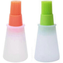 Bbq/pastry Basting Brushes Set Of 2,green And Orange