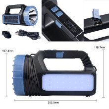 Tragbare, wiederaufladbare Solar-Taschenlampe mit LED-Beleuchtung (1 Stück)