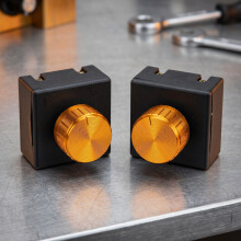 2Pcs Plastic Table Lamp Dimmer Knobs Black for Home Light Control