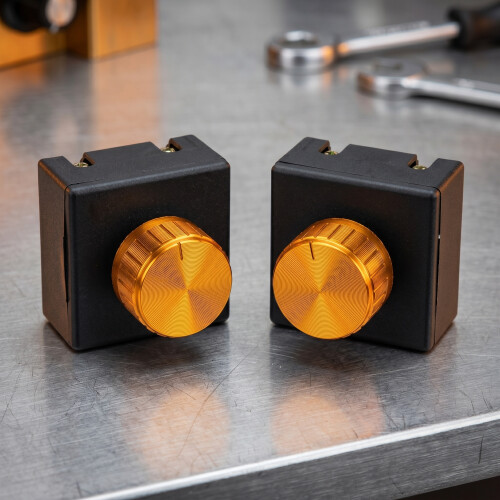 2Pcs Plastic Table Lamp Dimmer Knobs Black for Home Light Control