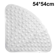 Sector Bath Mat 54*54cm Pvc Sector Anti-slip Bathroom Mat for Shower Room Rug with Suction Cups Bathtub Carpet for Bathroom
