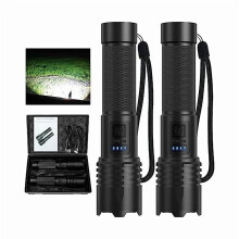 ZCLED Flashlight 990000LM Rechargeable IPX7 Waterproof 3