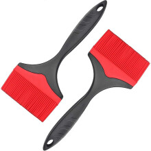 25x10cm Large Silicone Basting Pastry Brush - Silicone Basting Brush for GrillingHeat Resistant Brushes Spread Oil Butter Sauce for Cooking Baking BBQ