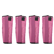 4Pcs Waterproof Rosy Mesh Horse Leg Sleeves Fly Boots for Trail Riding
