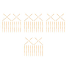 800St Disposable Bamboe Beige Voor Charcuterie Borrelhapjes