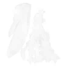 Beige Stuhlschleife für Hochzeiten und Partys, weicher Stoff, 1